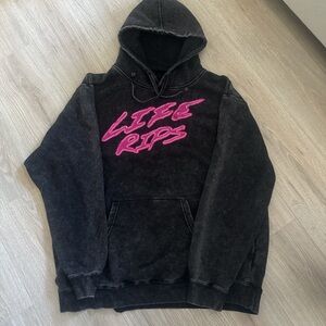 Life Rips Black Hoodie